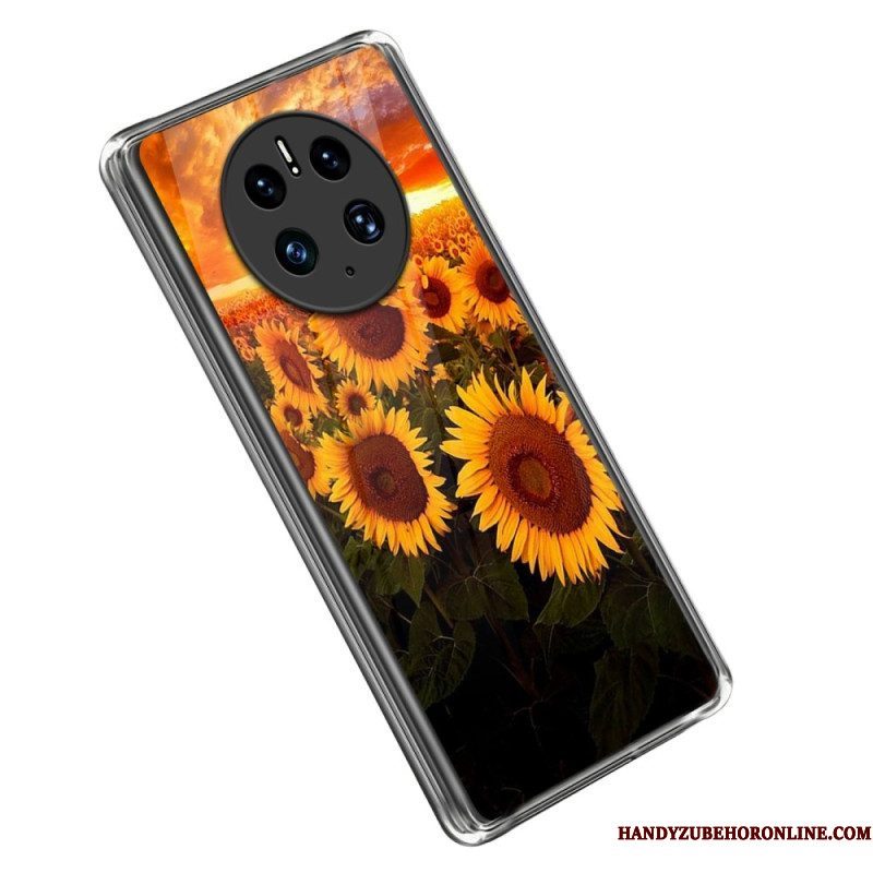 Hoesje voor Huawei Mate 50 Pro Sublieme Zonnebloemen