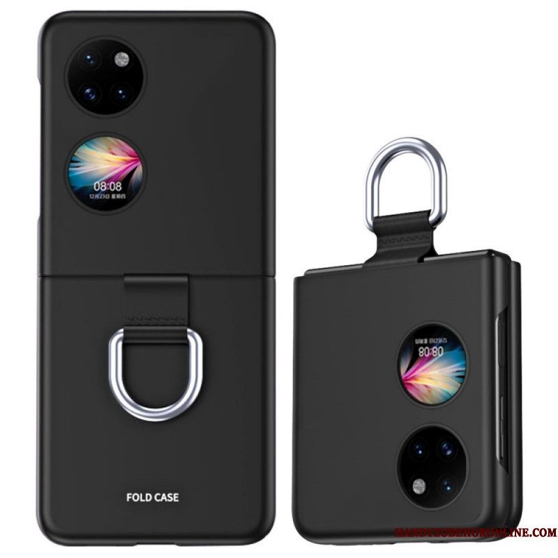 Hoesje voor Huawei P50 Pocket Huid-aanraking Met Ring