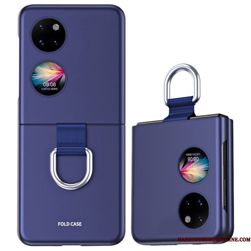 Hoesje voor Huawei P50 Pocket Huid-aanraking Met Ring