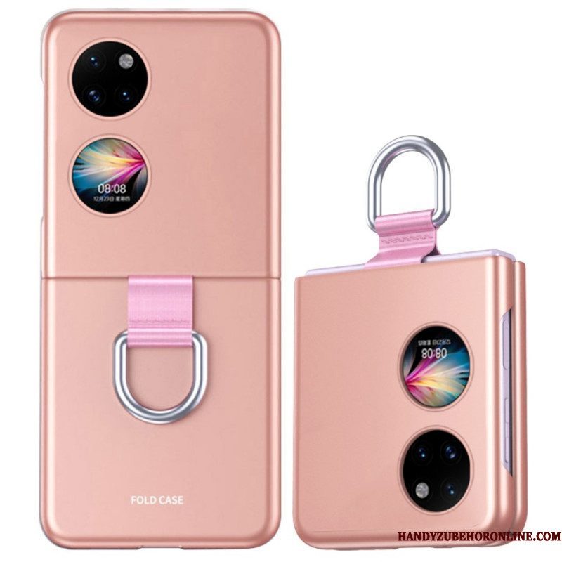 Hoesje voor Huawei P50 Pocket Huid-aanraking Met Ring