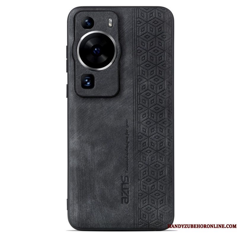 Hoesje voor Huawei P60 Pro Azns Ledereffect