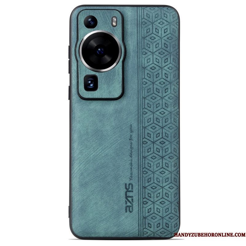 Hoesje voor Huawei P60 Pro Azns Ledereffect