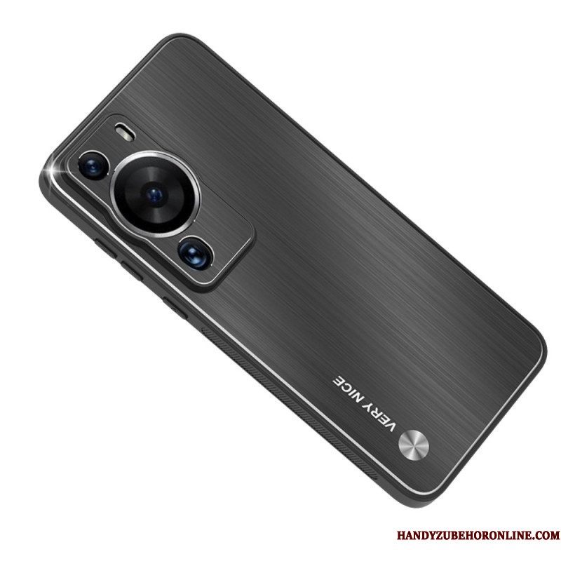 Hoesje voor Huawei P60 Pro Geborsteld Aluminium