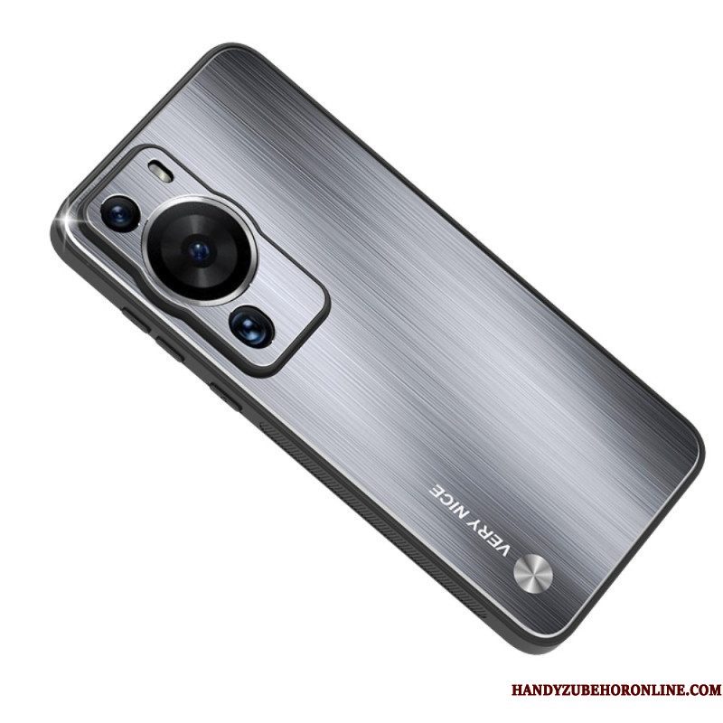 Hoesje voor Huawei P60 Pro Geborsteld Aluminium