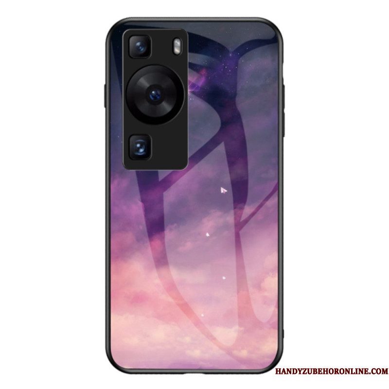 Hoesje voor Huawei P60 Pro Hemelgehard Glas