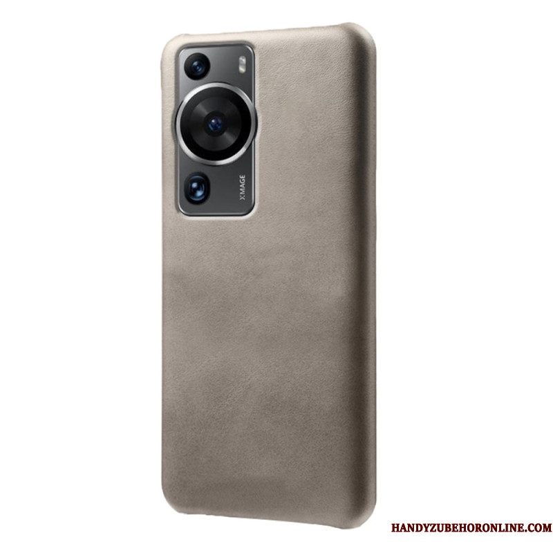 Hoesje voor Huawei P60 Pro Ledereffect