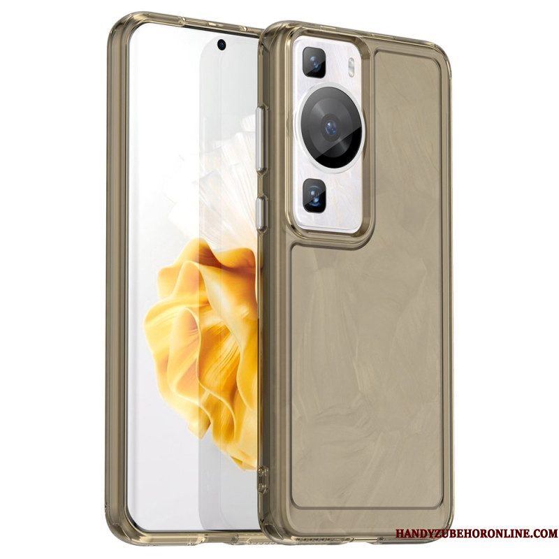 Hoesje voor Huawei P60 Pro Transparante Candy-serie