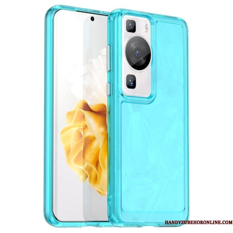 Hoesje voor Huawei P60 Pro Transparante Candy-serie