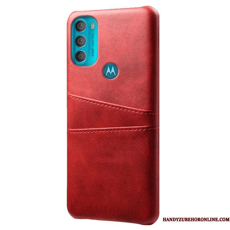 Hoesje voor Moto G71 5G Ksq-kaarthouder