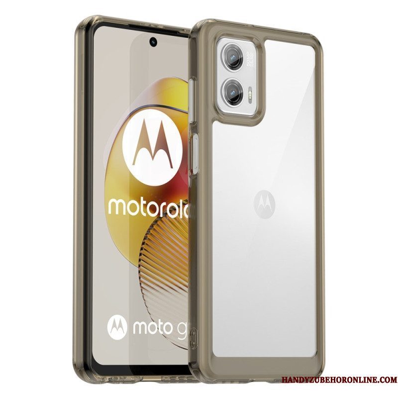 Hoesje voor Moto G73 5G Transparante Hybride