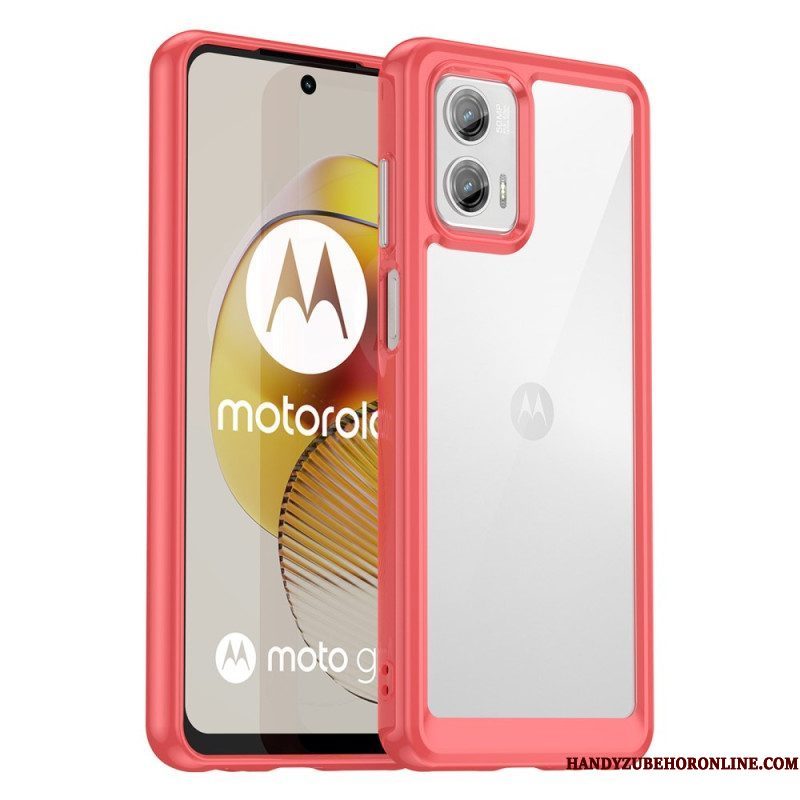 Hoesje voor Moto G73 5G Transparante Hybride