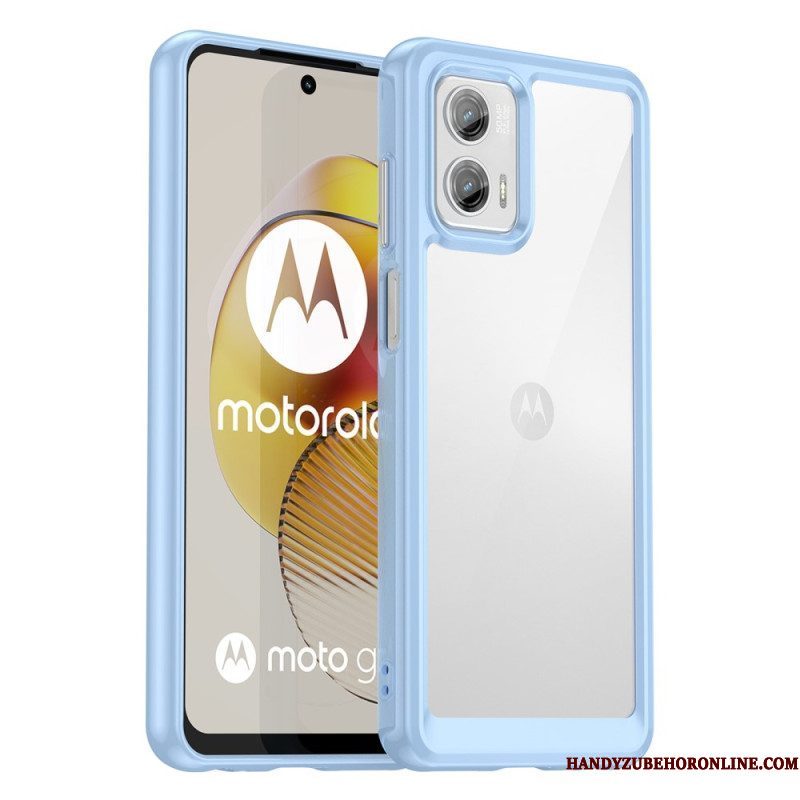 Hoesje voor Moto G73 5G Transparante Hybride