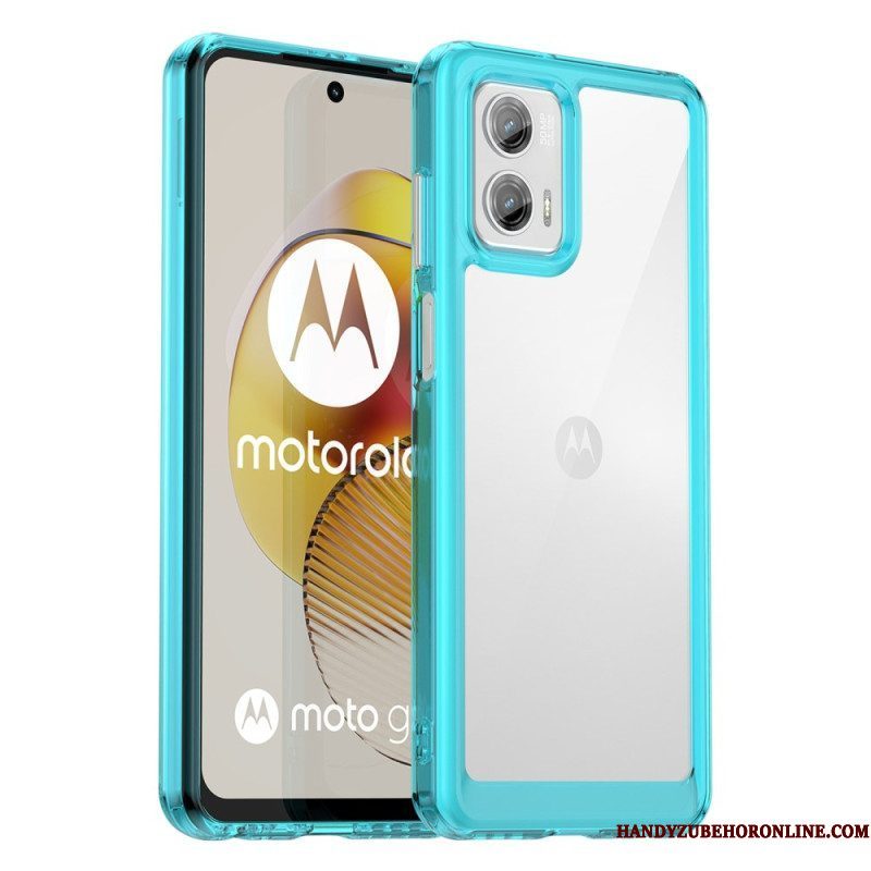 Hoesje voor Moto G73 5G Transparante Hybride