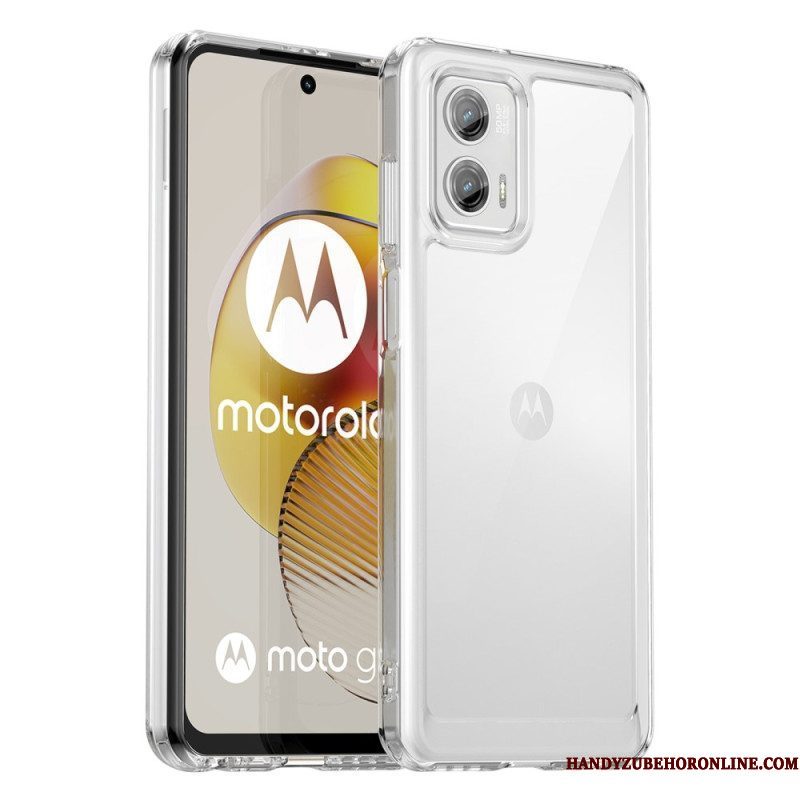 Hoesje voor Moto G73 5G Transparante Hybride