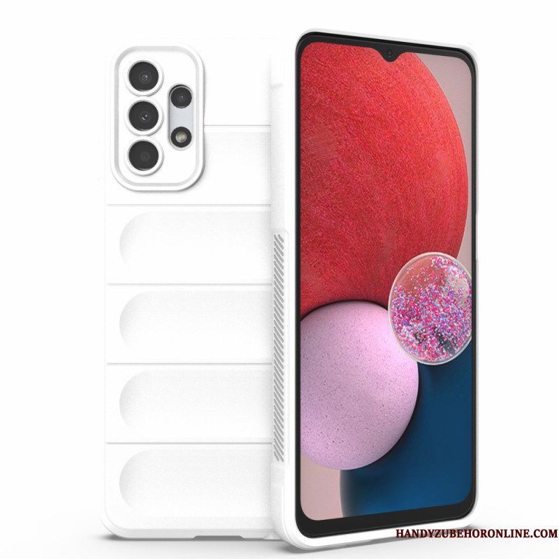 Hoesje voor Samsung Galaxy A13 Imitatielakleer Met Knoop