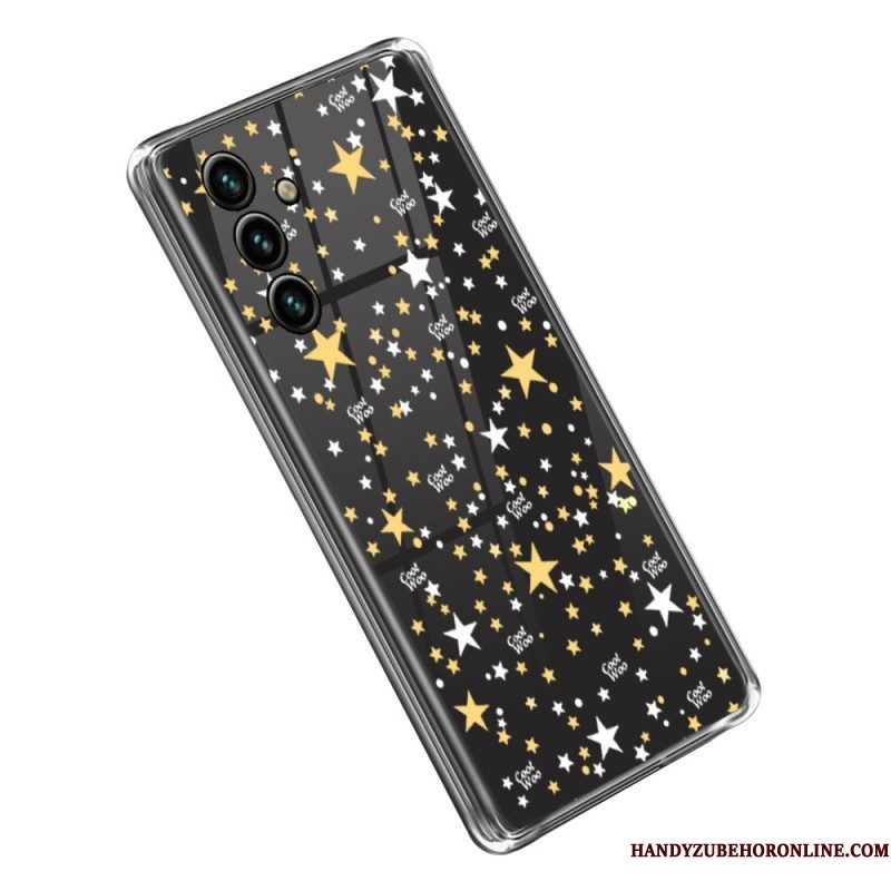 Hoesje voor Samsung Galaxy A14 / A14 5G Imitatielakleer Met Knoop