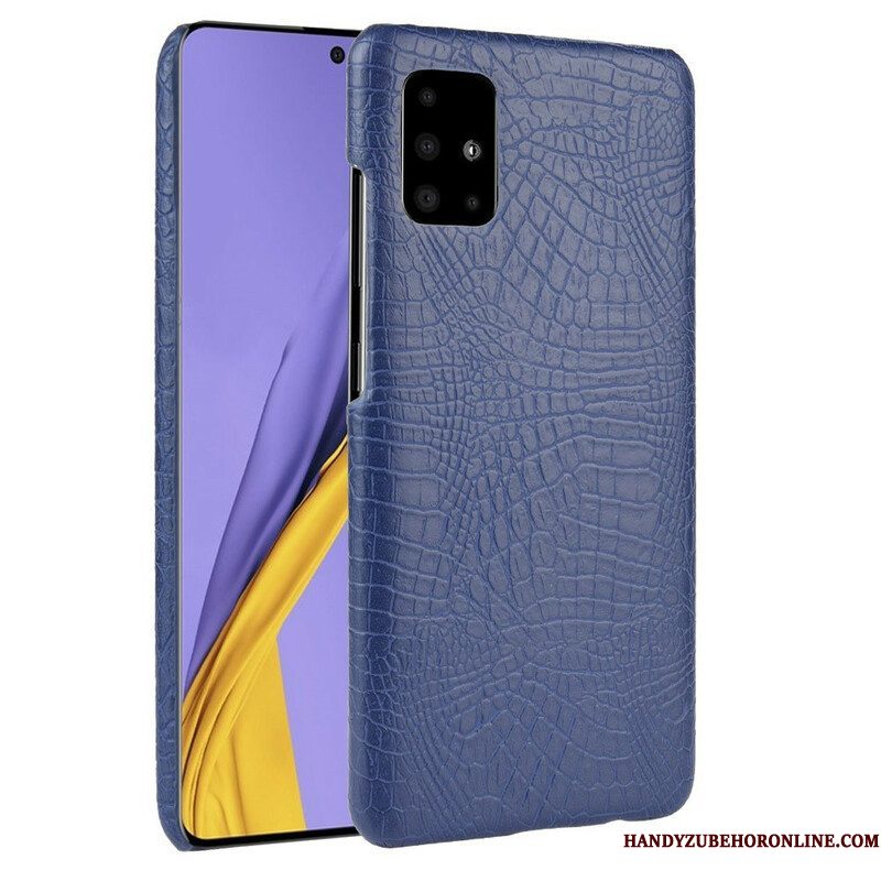 Hoesje voor Samsung Galaxy A51 5G Krokodillenhuid-effect