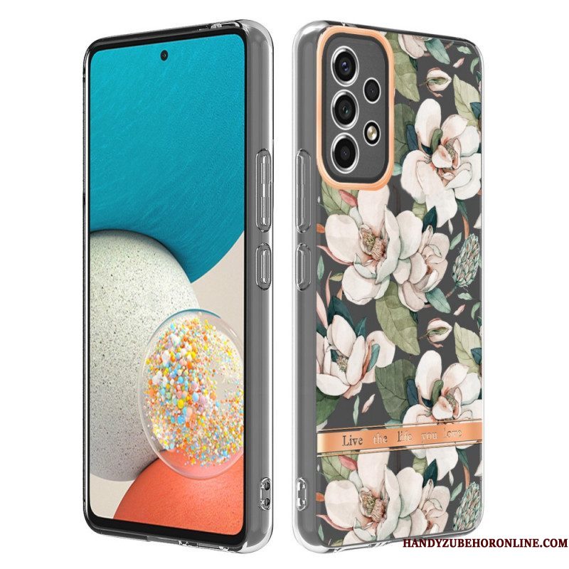 Hoesje voor Samsung Galaxy A53 5G Naadloze Bloemen