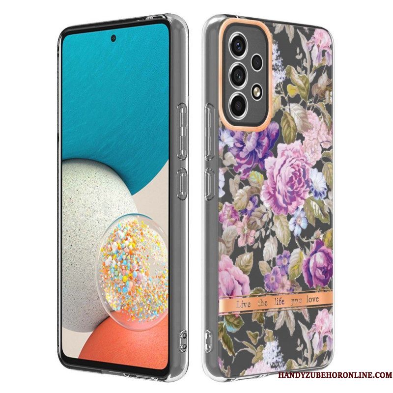 Hoesje voor Samsung Galaxy A53 5G Naadloze Bloemen