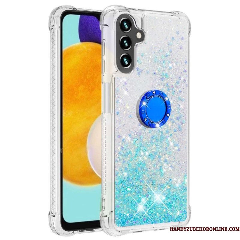Hoesje voor Samsung Galaxy A54 5G Pailletten Met Ringsteun