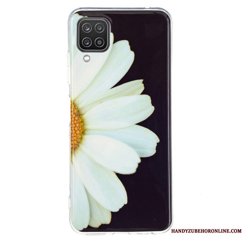 Hoesje voor Samsung Galaxy M12 / A12 Fluorescerende Bloemen