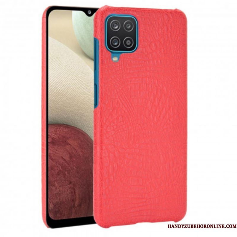 Hoesje voor Samsung Galaxy M12 / A12 Krokodillenhuid-effect