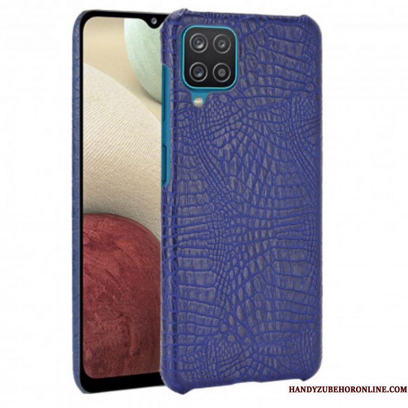 Hoesje voor Samsung Galaxy M12 / A12 Krokodillenhuid-effect