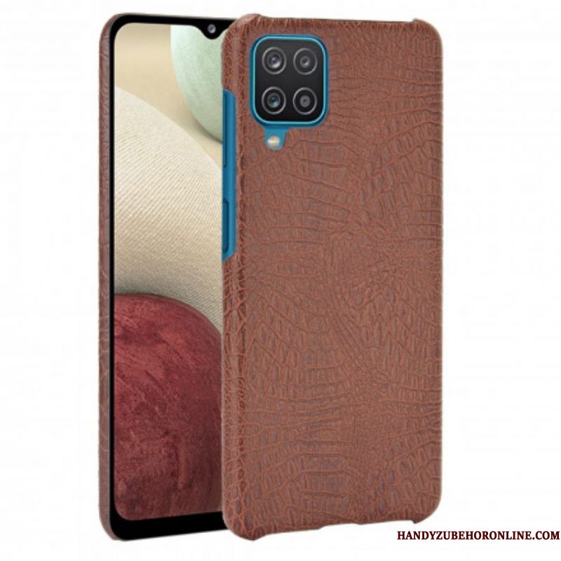 Hoesje voor Samsung Galaxy M12 / A12 Krokodillenhuid-effect