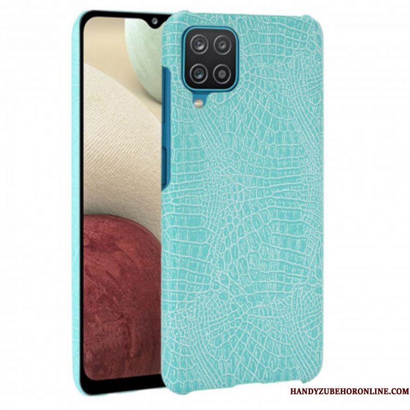 Hoesje voor Samsung Galaxy M12 / A12 Krokodillenhuid-effect