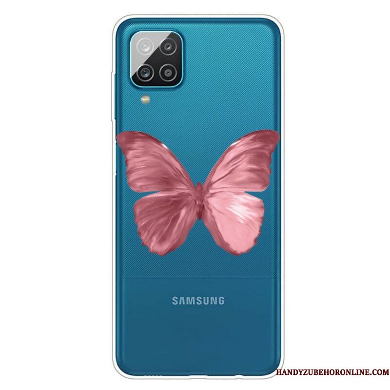 Hoesje voor Samsung Galaxy M12 / A12 Wilde Vlinders