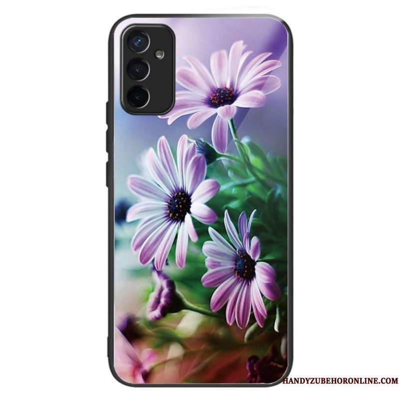 Hoesje voor Samsung Galaxy M13 Bloemen Van Gehard Glas