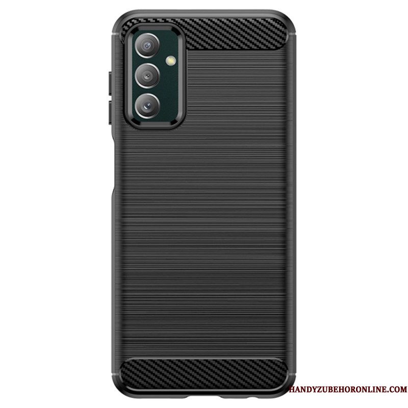 Hoesje voor Samsung Galaxy M13 Geborstelde Koolstofvezel