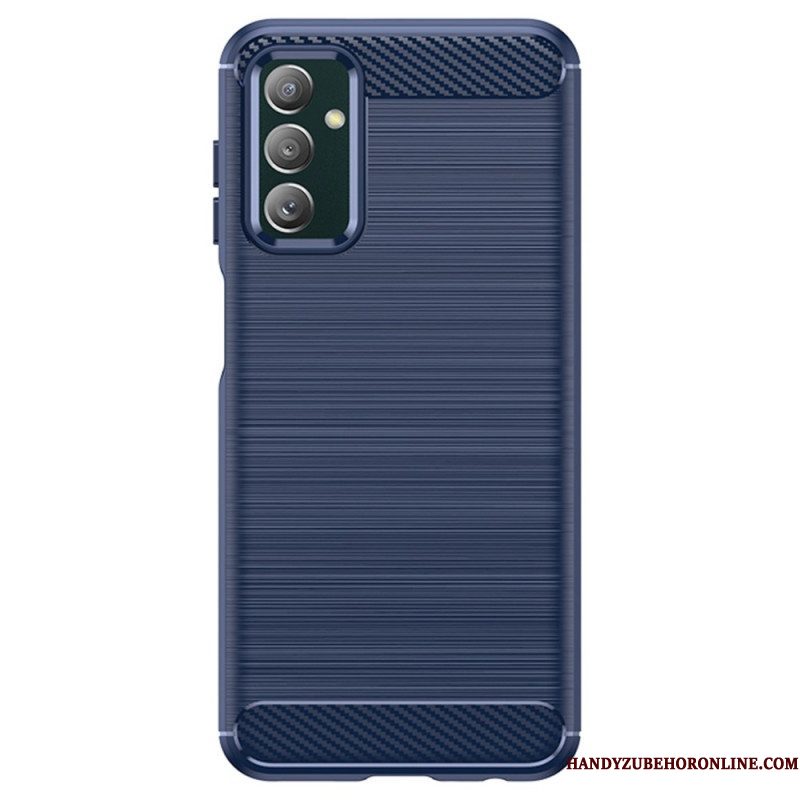 Hoesje voor Samsung Galaxy M13 Geborstelde Koolstofvezel