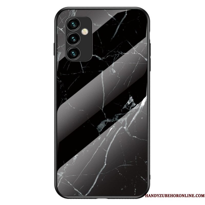 Hoesje voor Samsung Galaxy M23 5G Marmeren Kleuren Gehard Glas
