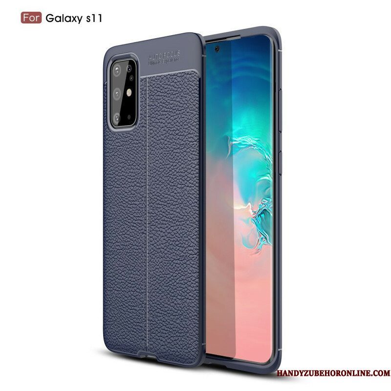 Hoesje voor Samsung Galaxy S20 Plus / S20 Plus 5G Lychee Dubbele Lijn