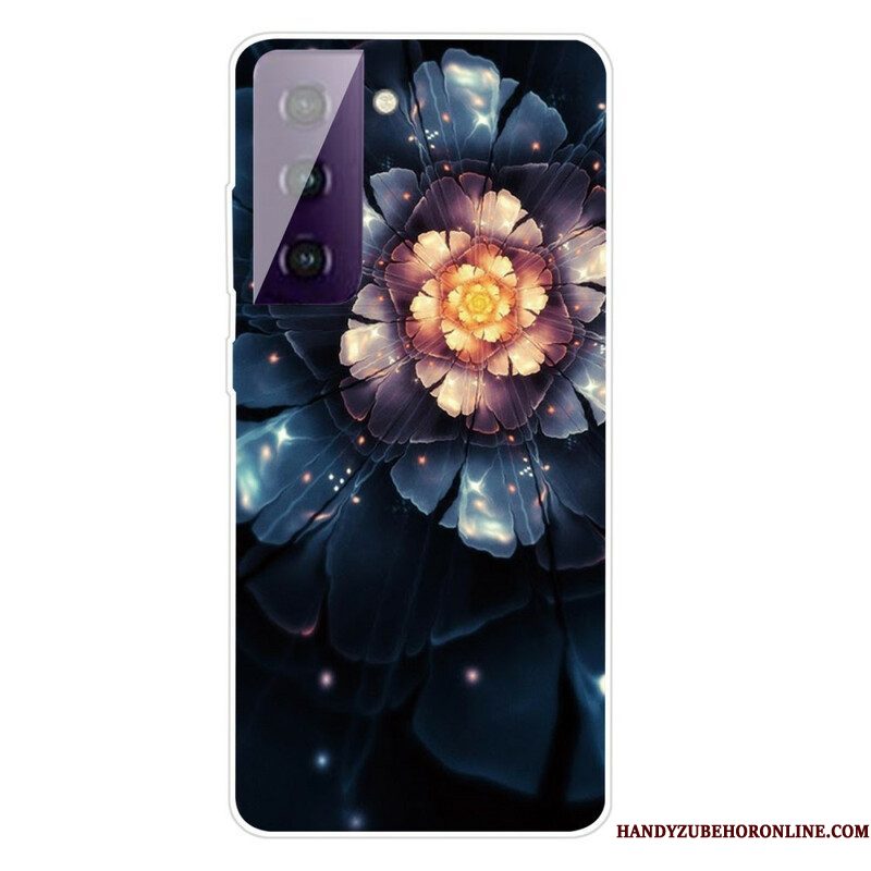 Hoesje voor Samsung Galaxy S21 FE Flexibele Bloemen