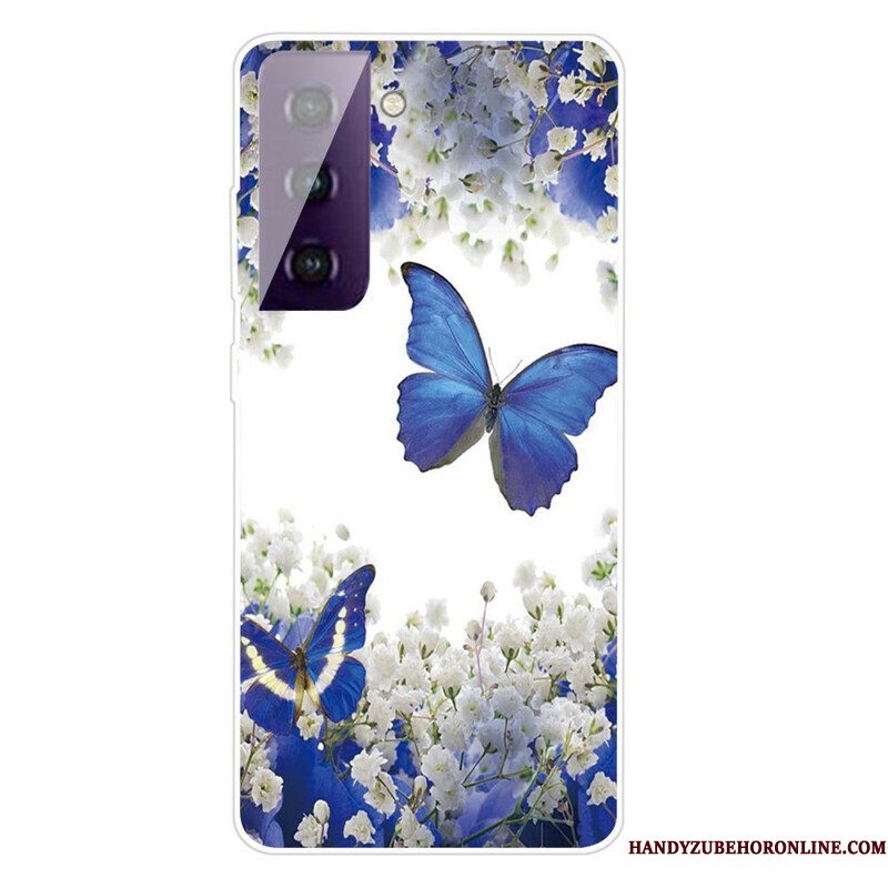 Hoesje voor Samsung Galaxy S21 FE Ontwerp Vlinders