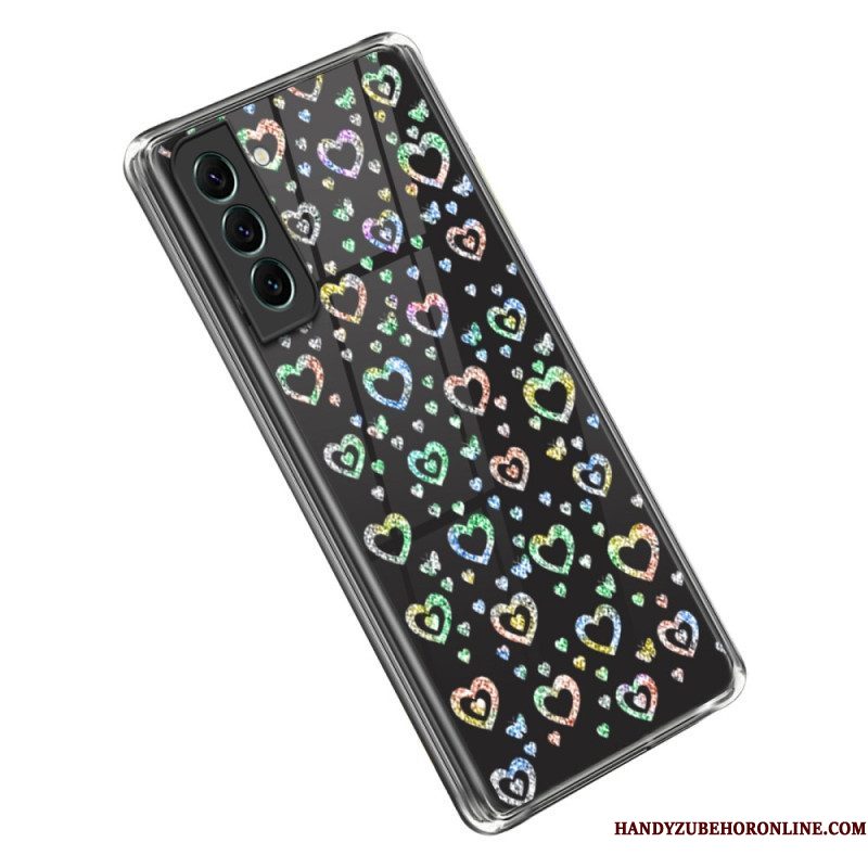 Hoesje voor Samsung Galaxy S23 5G Transparante Sterren / Harten