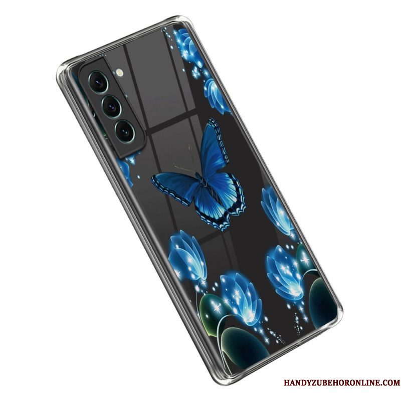 Hoesje voor Samsung Galaxy S23 Plus 5G Blauwe Vlinders