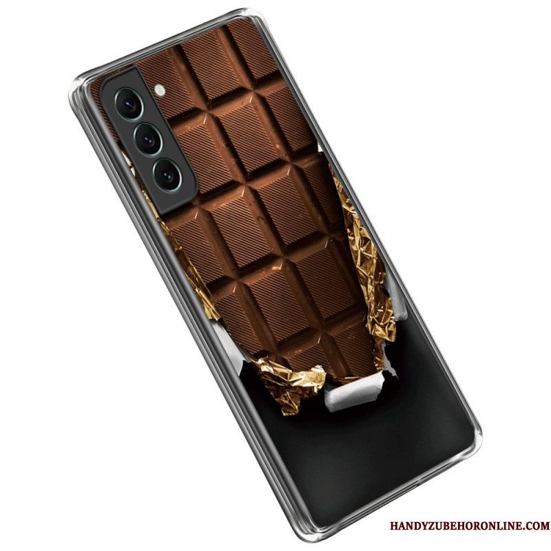 Hoesje voor Samsung Galaxy S23 Plus 5G Flexibele Chocolade