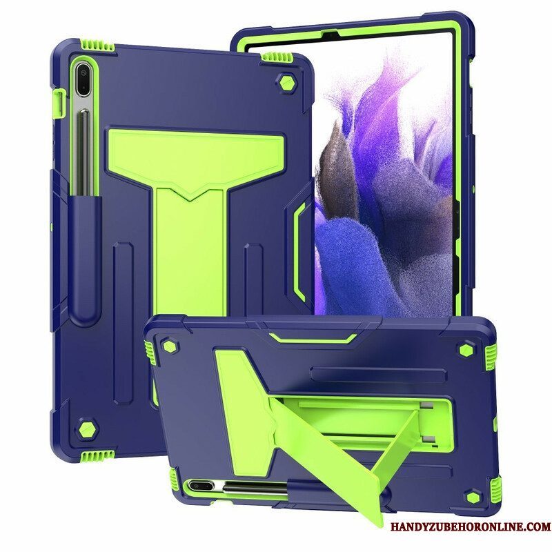 Hoesje voor Samsung Galaxy Tab S7 FE Duurzame Opvouwbare Standaard