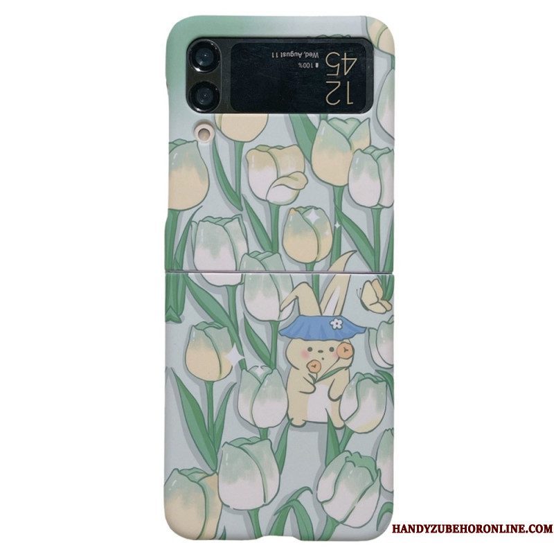 Hoesje voor Samsung Galaxy Z Flip 4 Folio-hoesje Bloemen