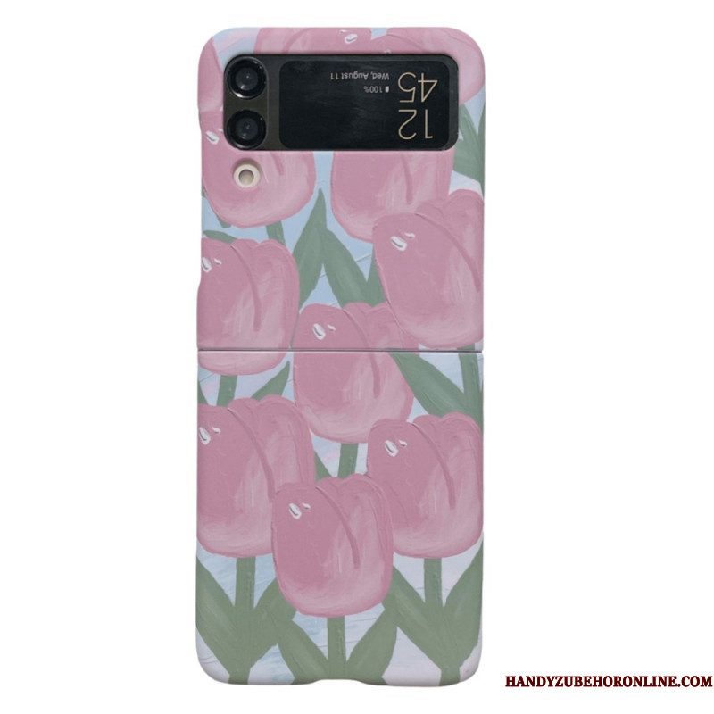 Hoesje voor Samsung Galaxy Z Flip 4 Folio-hoesje Bloemen