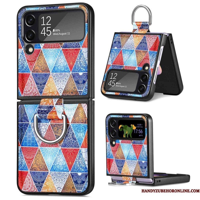 Hoesje voor Samsung Galaxy Z Flip 4 Folio-hoesje Fantasie Met Ring Caseneo