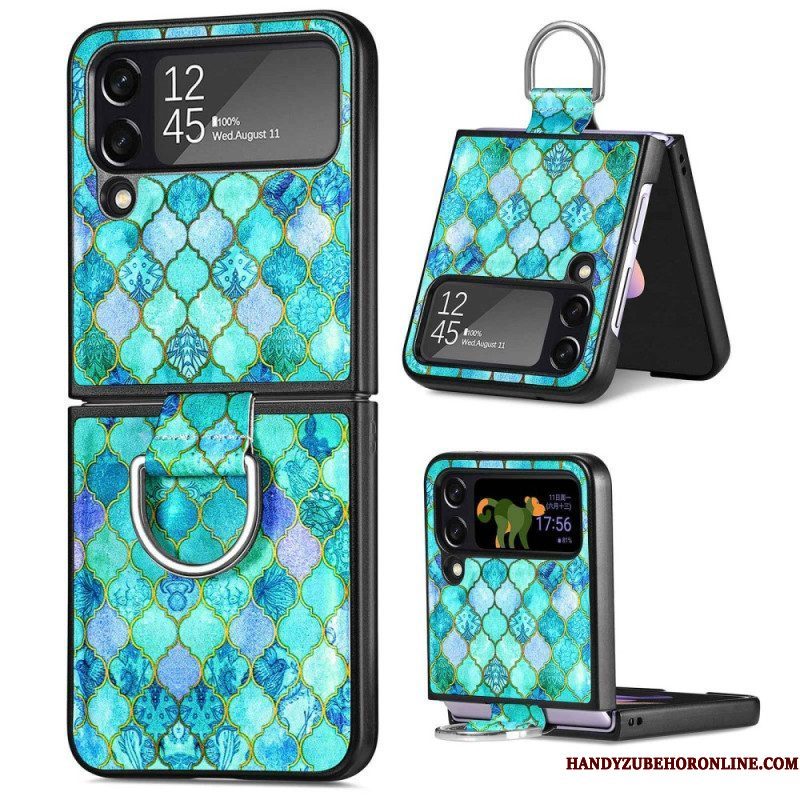 Hoesje voor Samsung Galaxy Z Flip 4 Folio-hoesje Fantasie Met Ring Caseneo