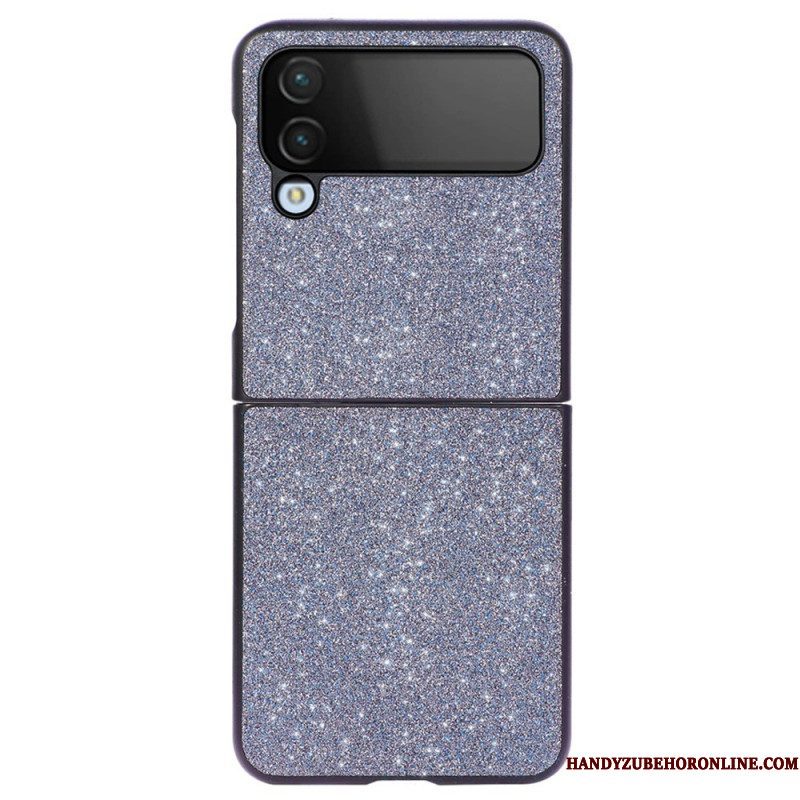 Hoesje voor Samsung Galaxy Z Flip 4 Folio-hoesje Glitter Huid