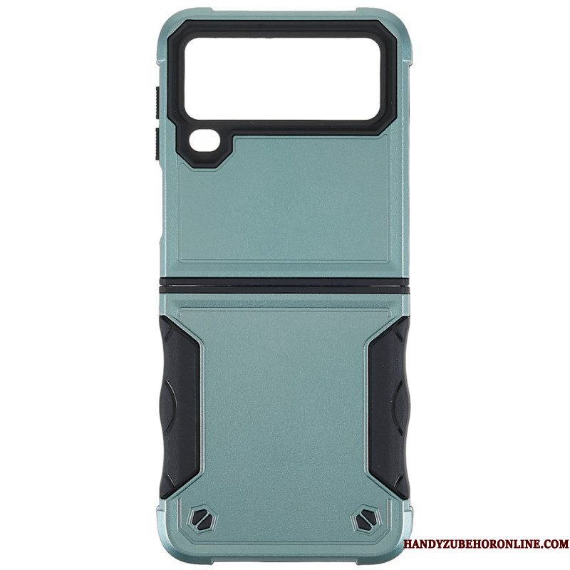 Hoesje voor Samsung Galaxy Z Flip 4 Folio-hoesje Knop Hybride