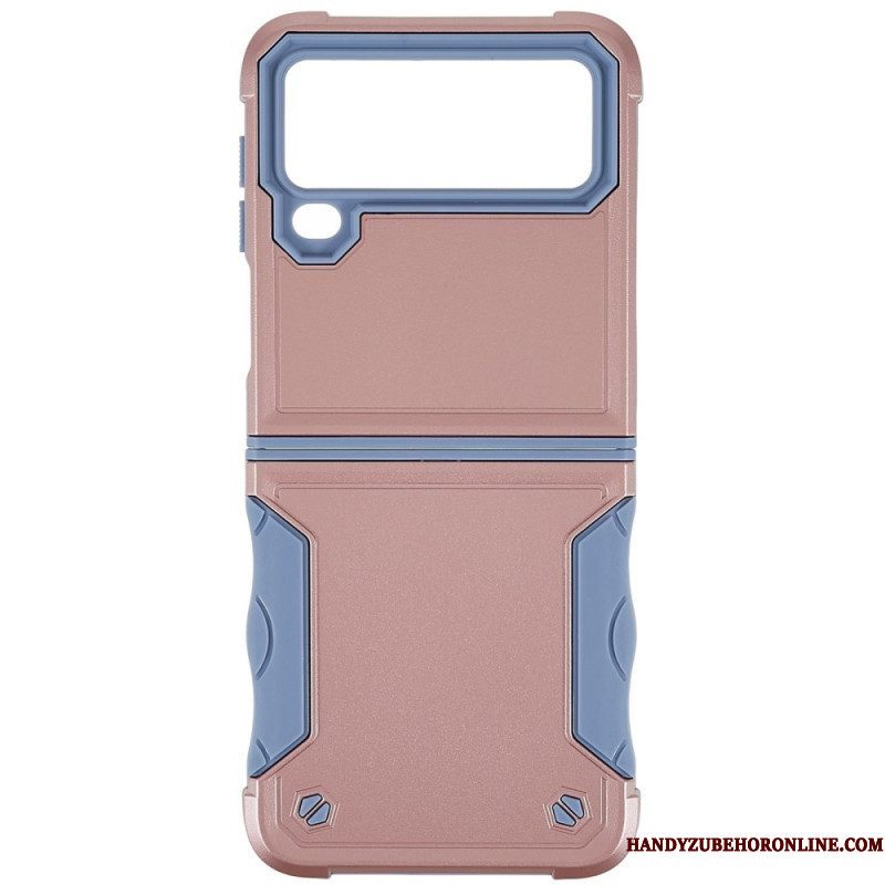 Hoesje voor Samsung Galaxy Z Flip 4 Folio-hoesje Knop Hybride