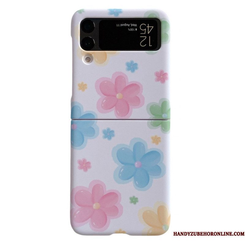 Hoesje voor Samsung Galaxy Z Flip 4 Folio-hoesje Mooie Bloemen