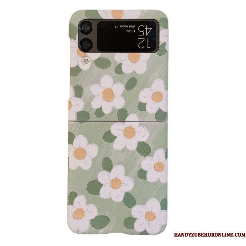 Hoesje voor Samsung Galaxy Z Flip 4 Folio-hoesje Mooie Bloemen